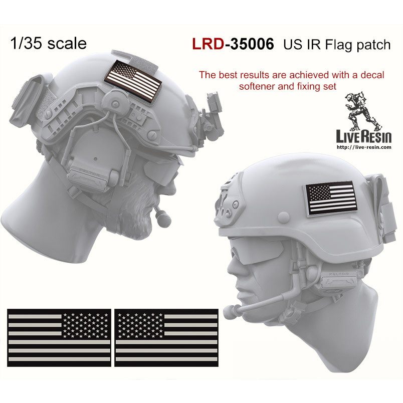 LRD-35006 IR USフラッグ パッチ|AFV用デカール|AFV