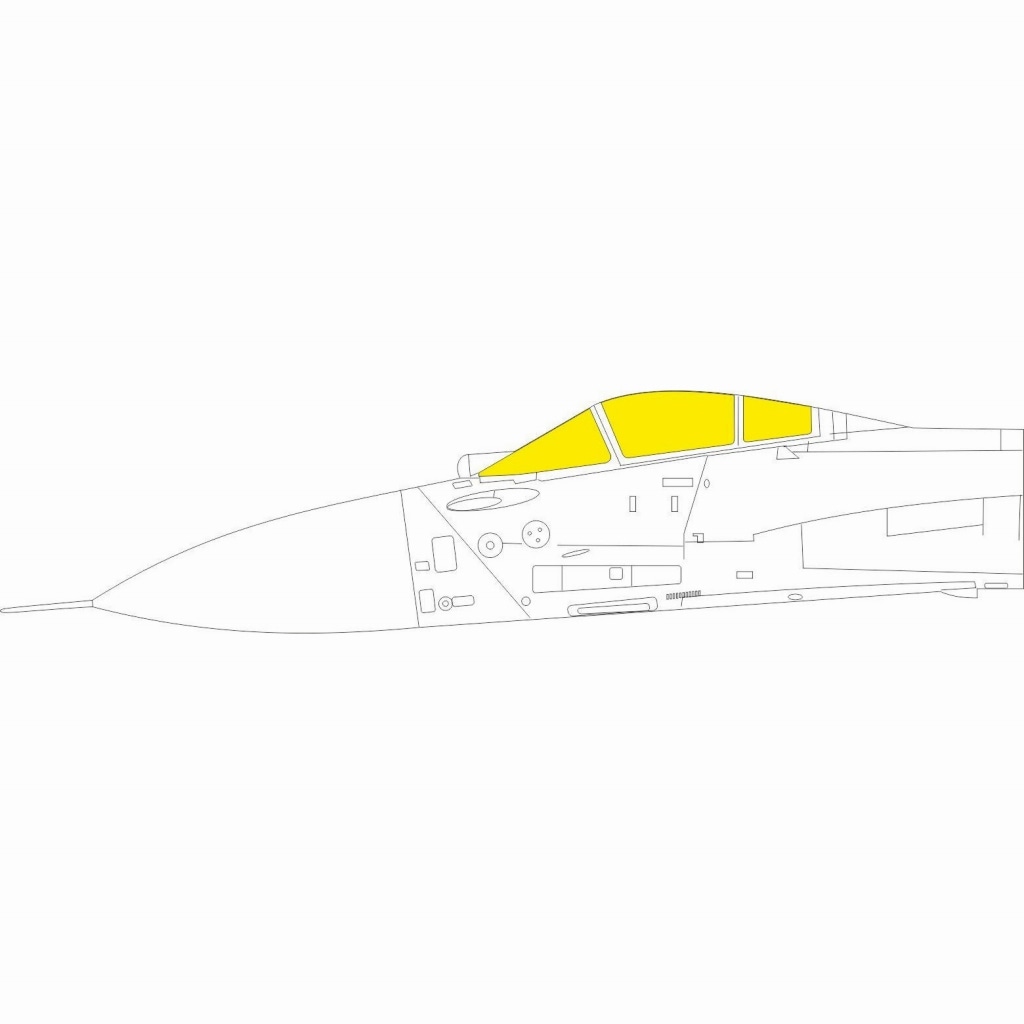 EX872 1/48 Su-27K 塗装マスクシール (ミニベース用)|飛行機用マスキングシール|飛行機