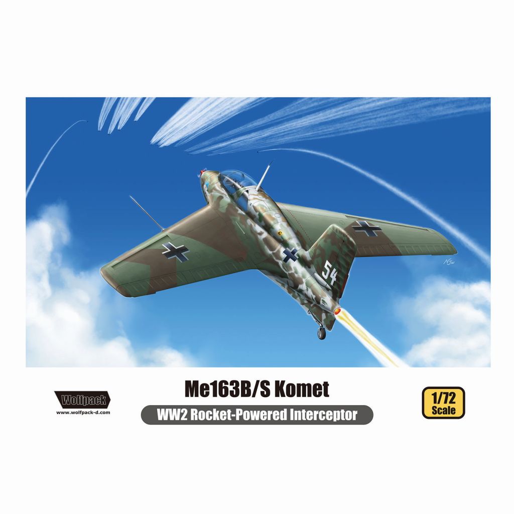 WP17209 1/72 ドイツ ロケット戦闘機メッサーシュミット Me163B/S コメート (2機セット)|第二次大戦の飛行機モデル|飛行機