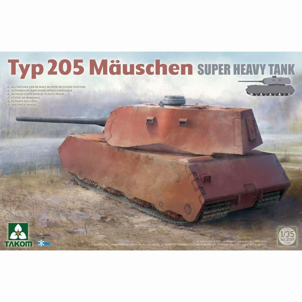 【予約受付中】2159 1/35 タイプ205 「モイスヒェン」超重戦車
