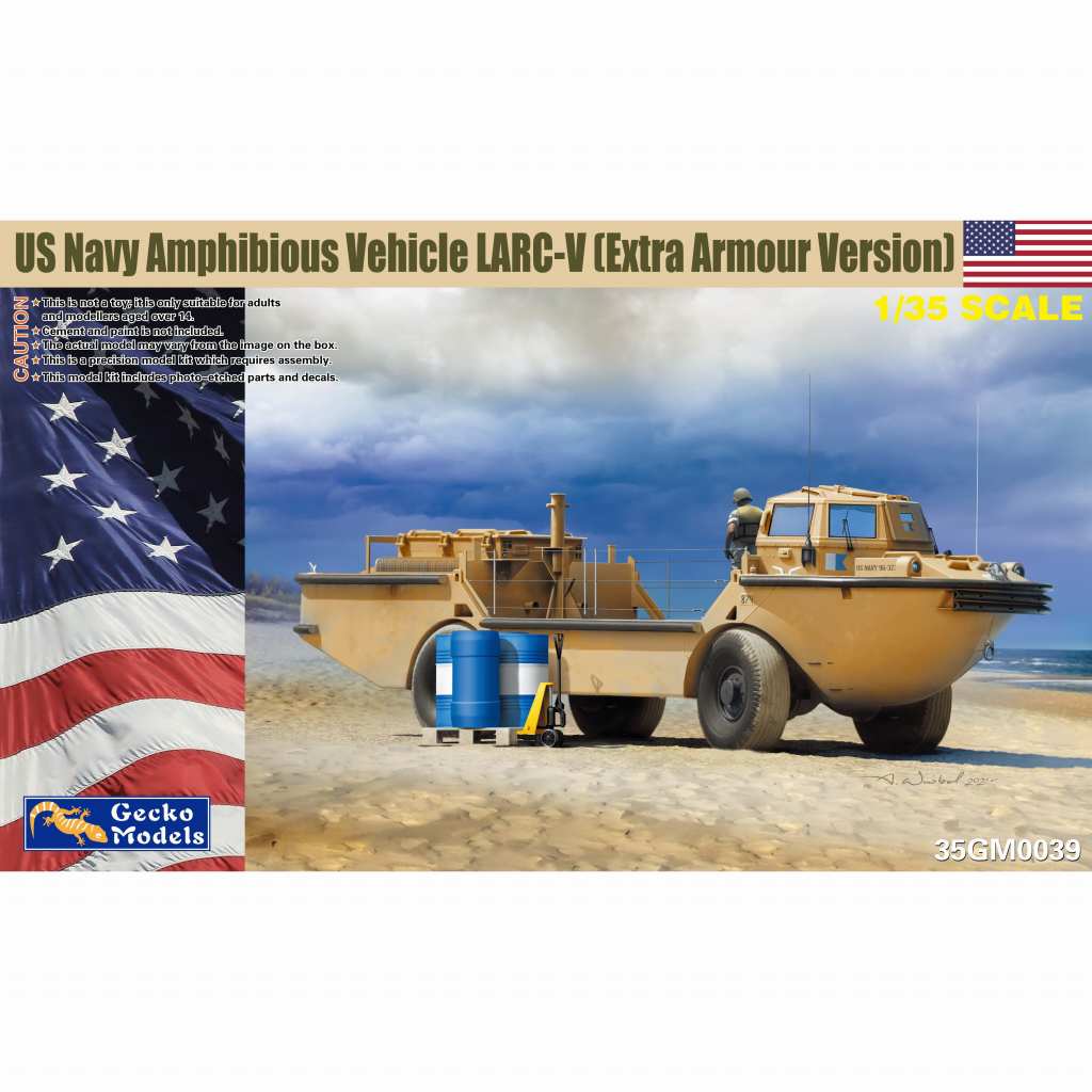 35GM0039 1/35 LARC-V 米海軍 水陸両用貨物輸送車 (現用/追加装甲