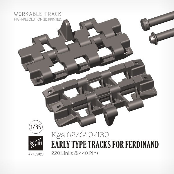 RK35023 1/35 WWII ドイツ フェルディナント駆逐重戦車用履帯Kgs62/640/130初期型|AFV用パーツ|AFV
