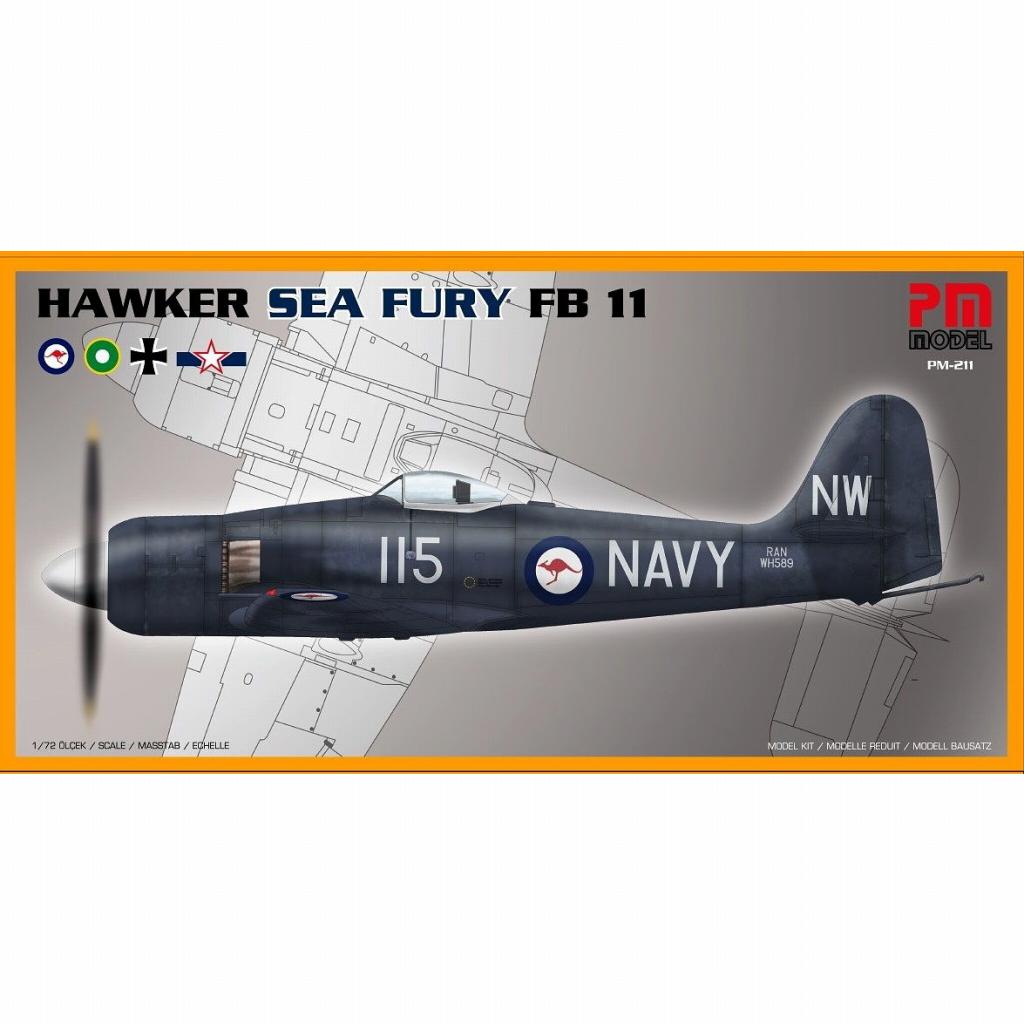 PM-211 ホーカー シーフューリー FB.11|第二次大戦の飛行機モデル|飛行機