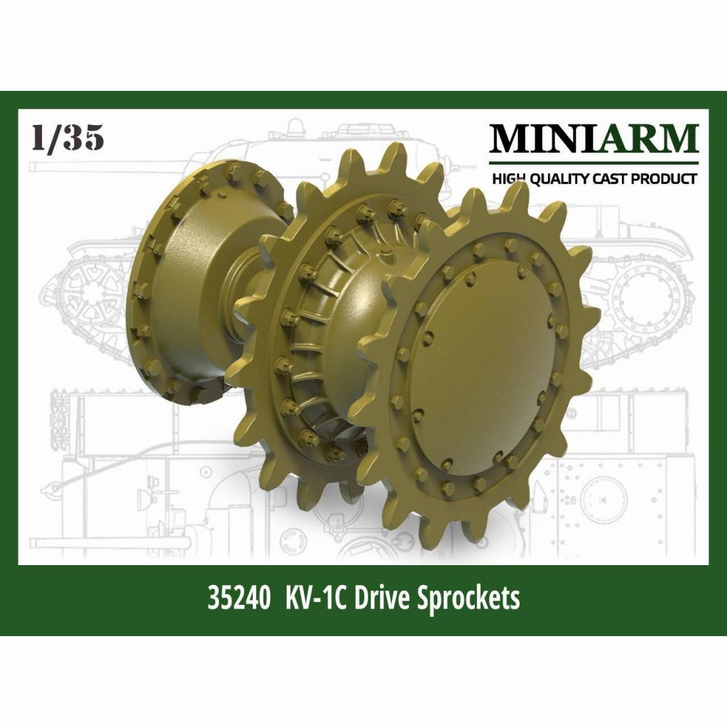 B35240 1/35 WWII 露/ソ KV-1C用起動輪セット | ミニアーム Miniarm