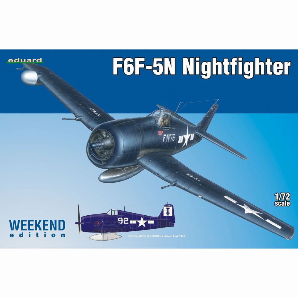 7434 F6F-5N ヘルキャット 夜戦型|第二次大戦の飛行機モデル|飛行機