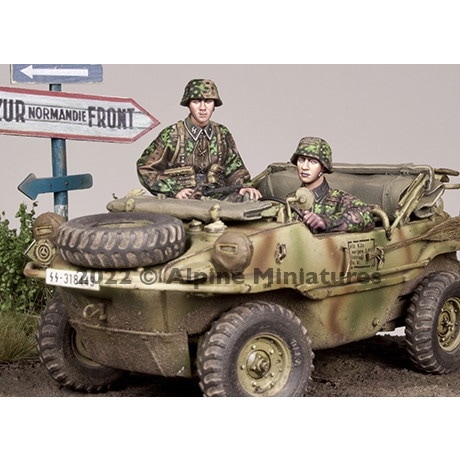 35302 1/35 WWII ドイツ武装親衛隊 シュビムワーゲン搭乗兵セット(2体セット)|第二次大戦のフィギュア|フィギュア