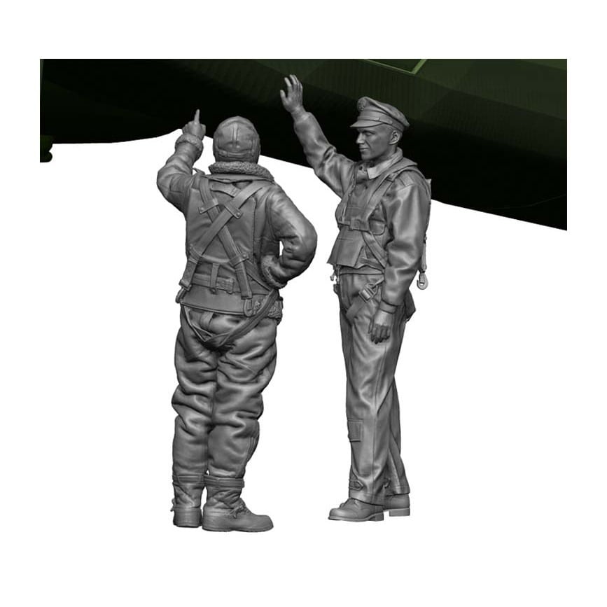 【再入荷】LA7217 WWII アメリカ爆撃機 パイロット&クルー|第二次大戦のフィギュア|フィギュア