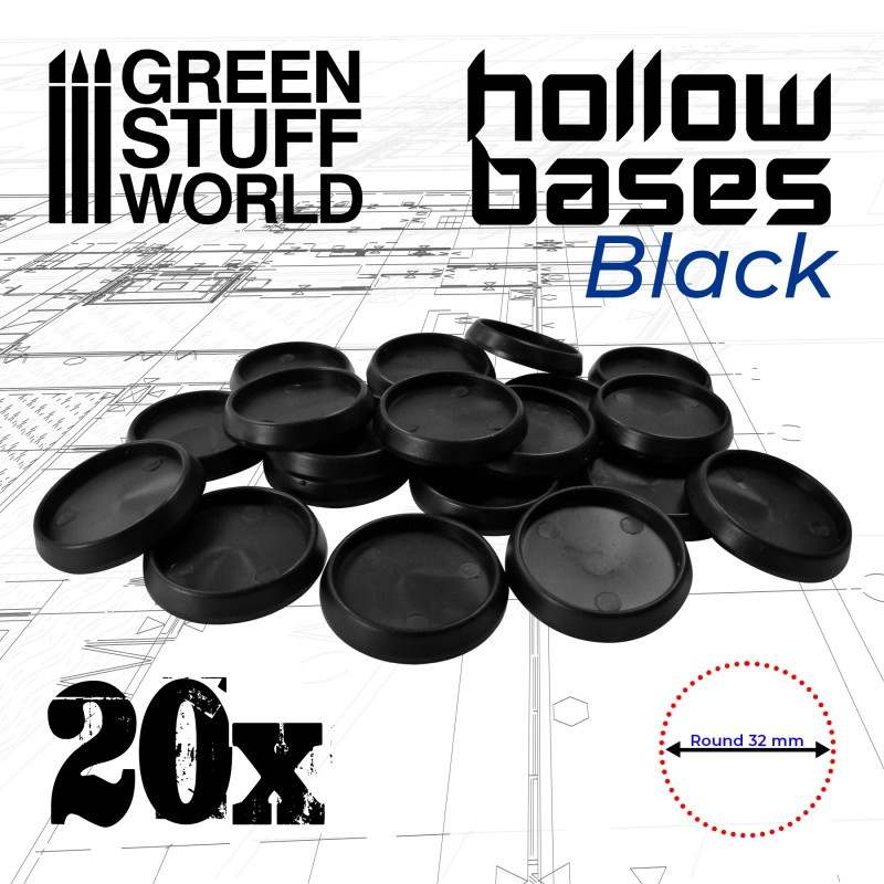 GSWD-10901 フチ付きプラスチックディスプレイベース ブラック 円形径52mm|素材|ツール＆マテリアル