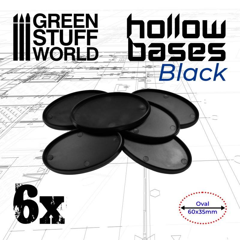 GSWD-10902 フチ付きプラスチックディスプレイベース ブラック 楕円形60mm×35mm|素材|ツール＆マテリアル