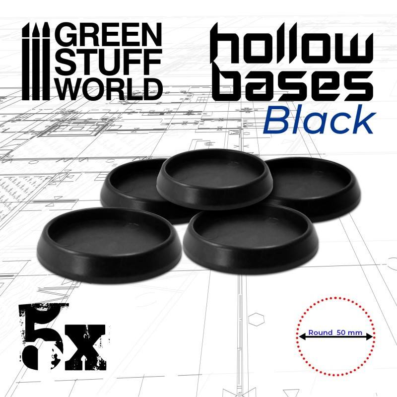 GSWD-11327 フチ付きプラスチックディスプレイベース ブラック 円形径50mm|素材|ツール＆マテリアル