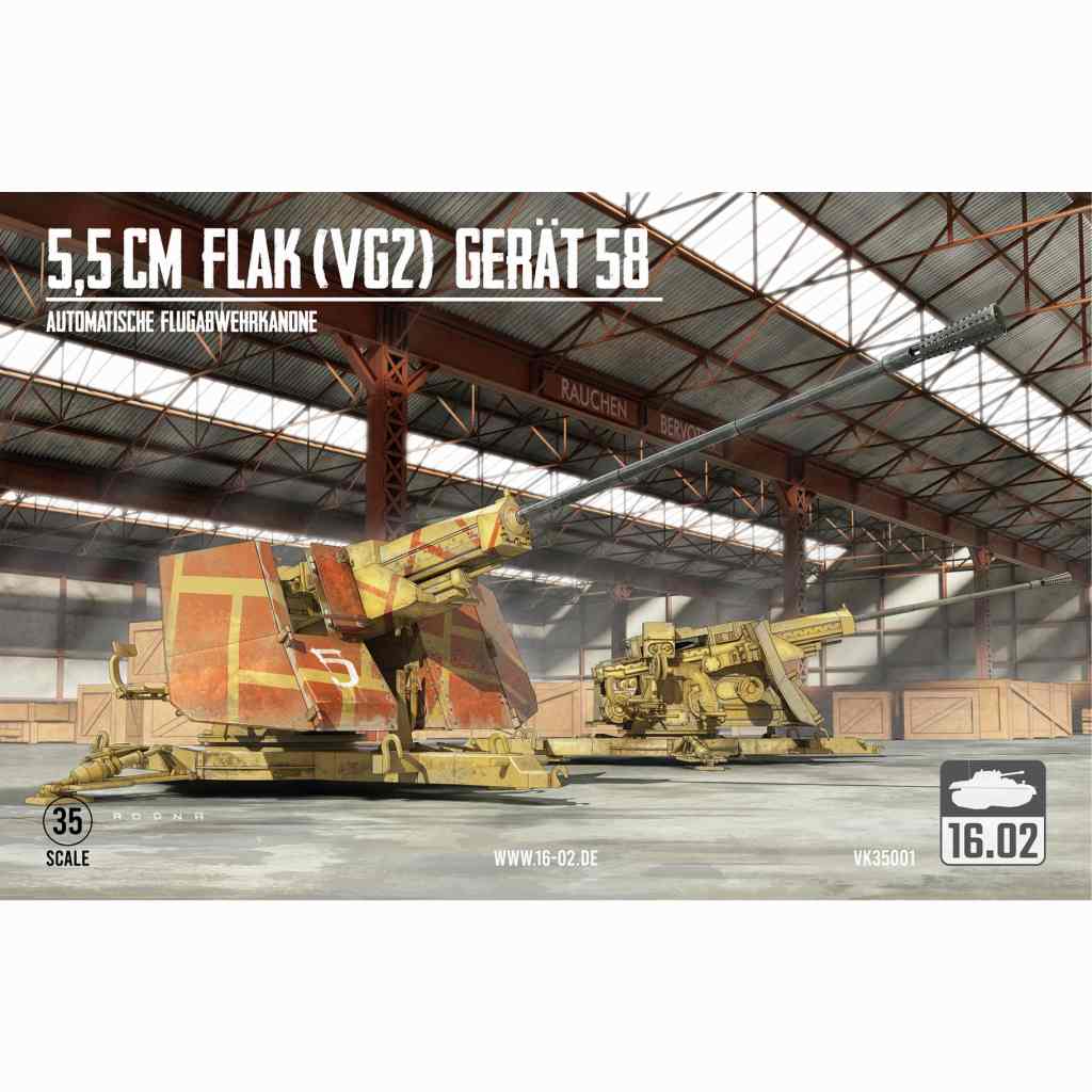 VK35001 WWII ドイツ 試製 5.5cm Flak (VG2) Gerat 58|第二次大戦のAFVモデル|AFV