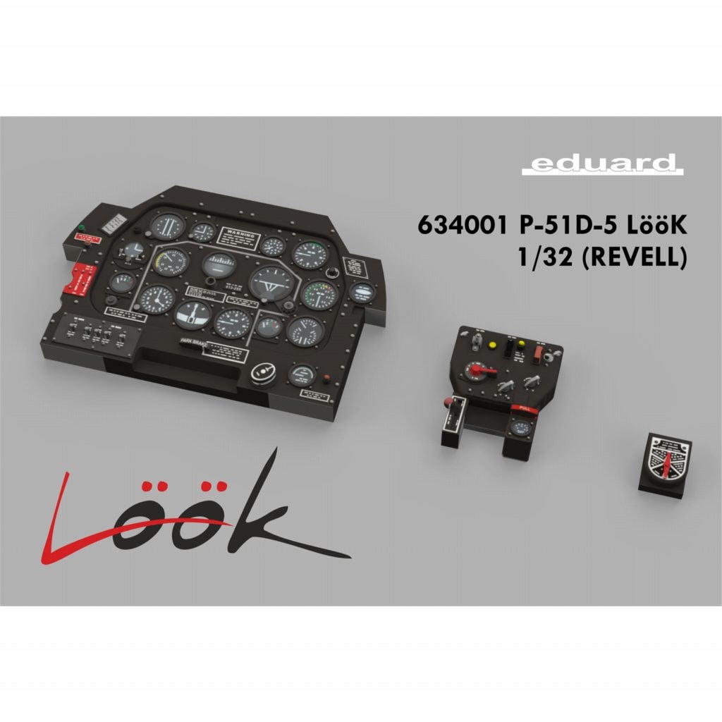 再入荷】ルック634001 ノースアメリカン P-51D マスタング 計器盤