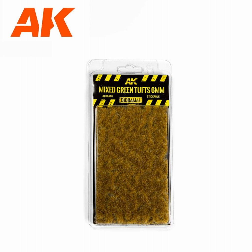 AK8119 芝草ミックスタフト(シール式パッチ)6mm|建物／情景用パーツ|フィギュア