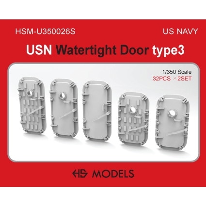 HSM-U350026S 1/350 米海軍 水密扉 タイプ3 【ネコポス規格外】|艦船用パーツ|艦船