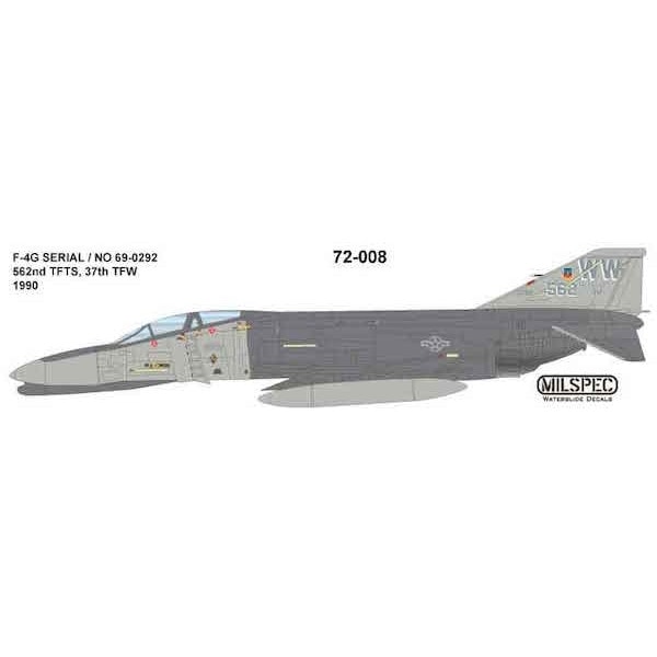 72-008 マクドネル F-4G ファントムII 562nd TFTS 37th TFW 1990 | ミルスペック MILSPEC ...