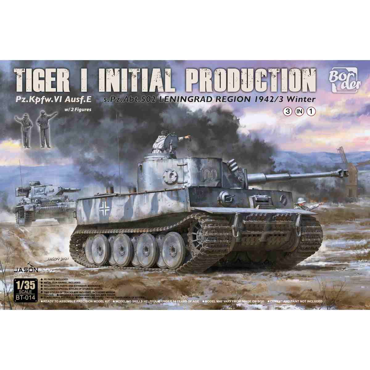 BT-014 ドイツ タイガーI 極初期生産型 第502重戦車大隊 レニングラード 1942/3 冬（3in1）|第二次大戦のAFVモデル|AFV