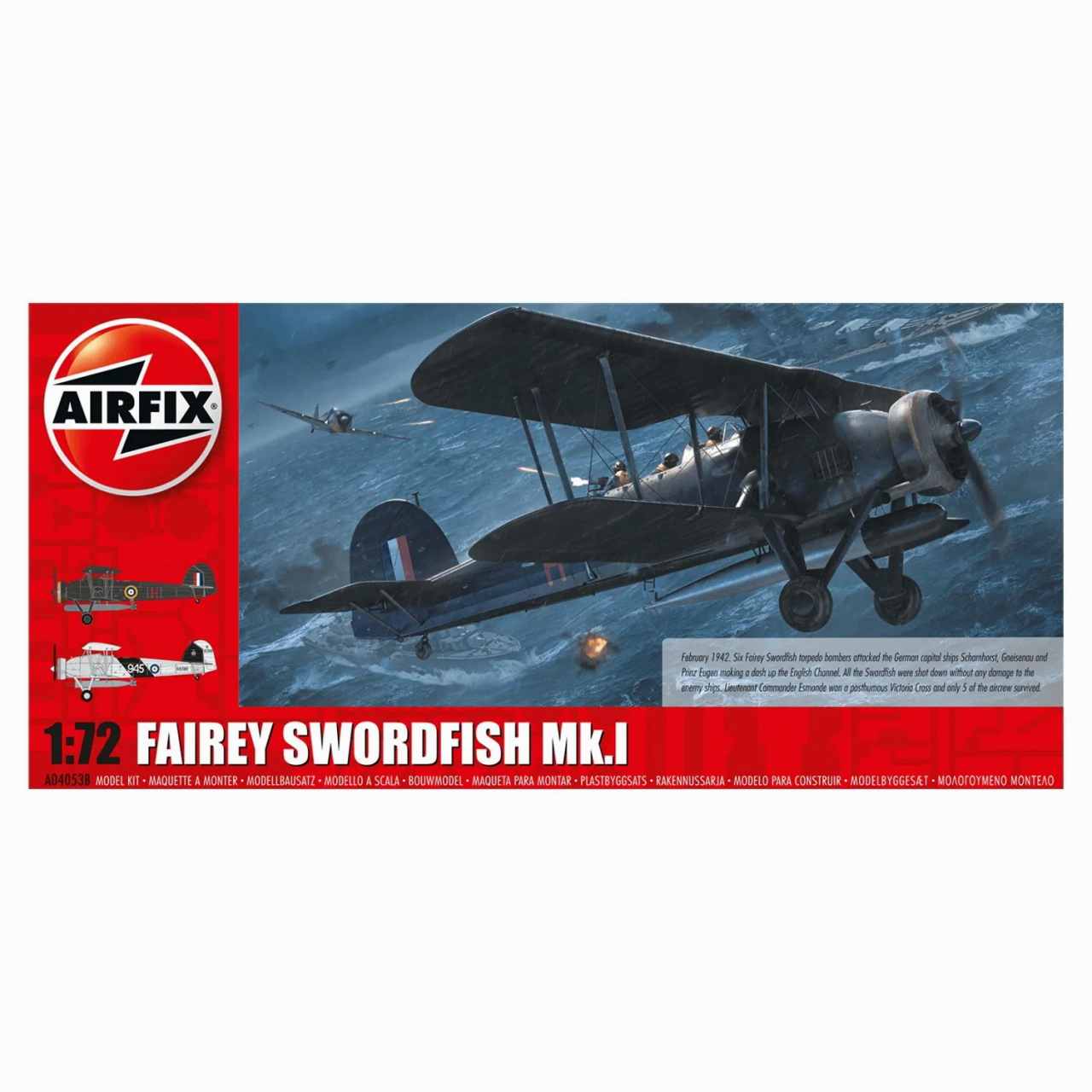 A04053B フェアリー ソードフィッシュ Mk.I|第二次大戦の飛行機モデル|飛行機