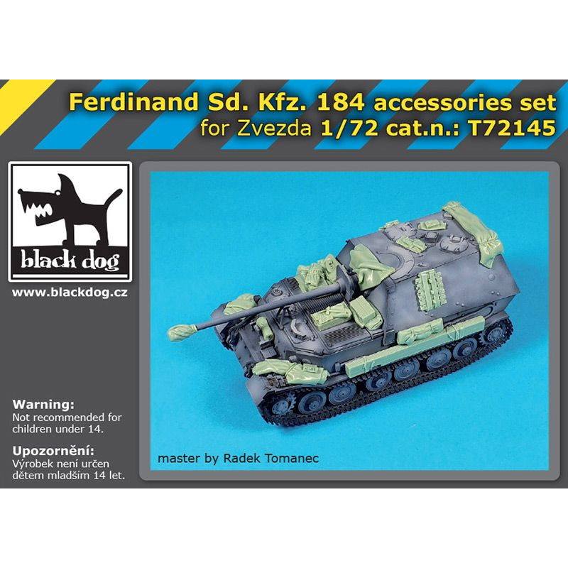 T72145 1/72 フェルディナント Sd.Kfz.184 アクセサリーセット (ズベズダ用)|AFV用パーツ|AFV