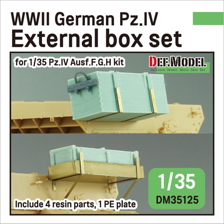 【再入荷】DM35125 1/35 WWII ドイツ IV号戦車用外付木製弾薬箱セット(IV号戦車G/H型用)|AFV用パーツ|AFV
