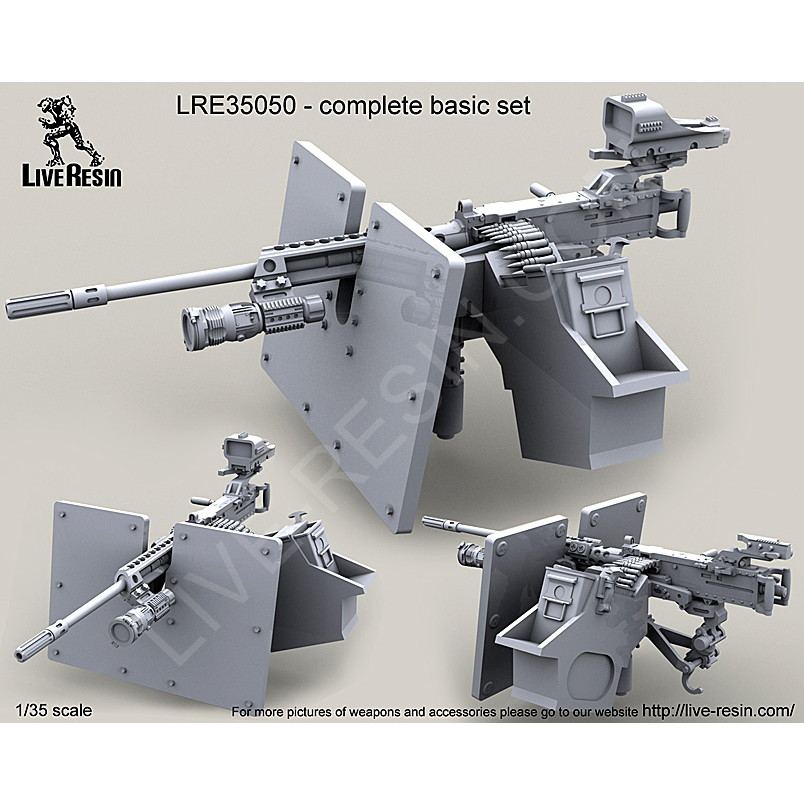 LRE-35050 M2 Browning .50 Caliber Machine Gun on MK93 Machine Gun Mount ...
