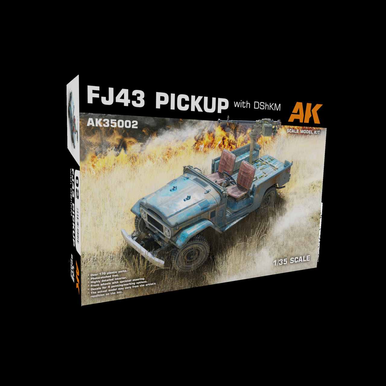 AK35002 1/35 FJ43 テクニカル・ピックアップトラック DShKM機関銃つき|大戦後のAFVモデル|AFV