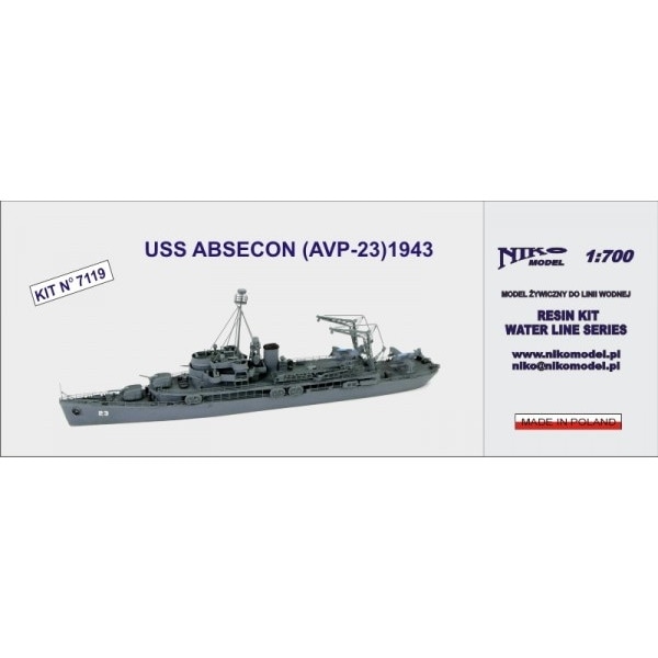 7119 米海軍 カタパルト練習艦 AVP-23 アプセコン Absecon 1943