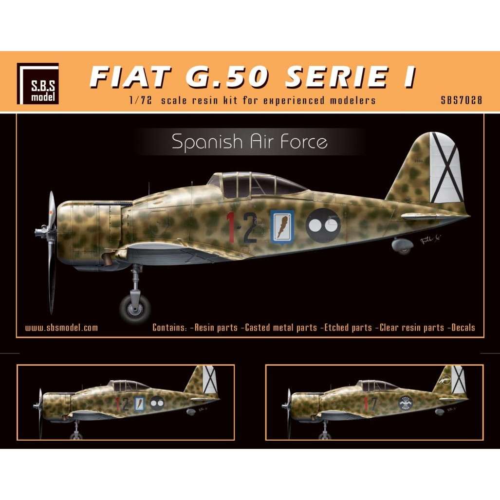 SBS7028 1/72 フィアット G.50 セリエI スペイン空軍 リミテッドエディション|第二次大戦の飛行機モデル|飛行機