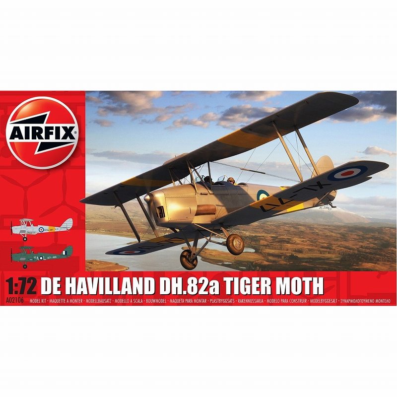 A02106 デ・ハビランド DH.82a タイガーモス|第二次大戦の飛行機モデル|飛行機