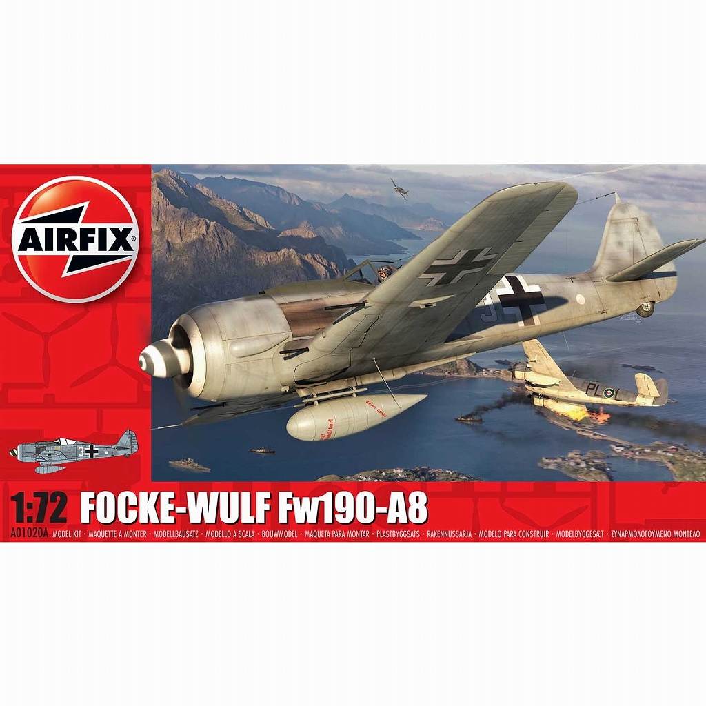 A01020A フォッケウルフ Fw190A-8|第二次大戦の飛行機モデル|飛行機