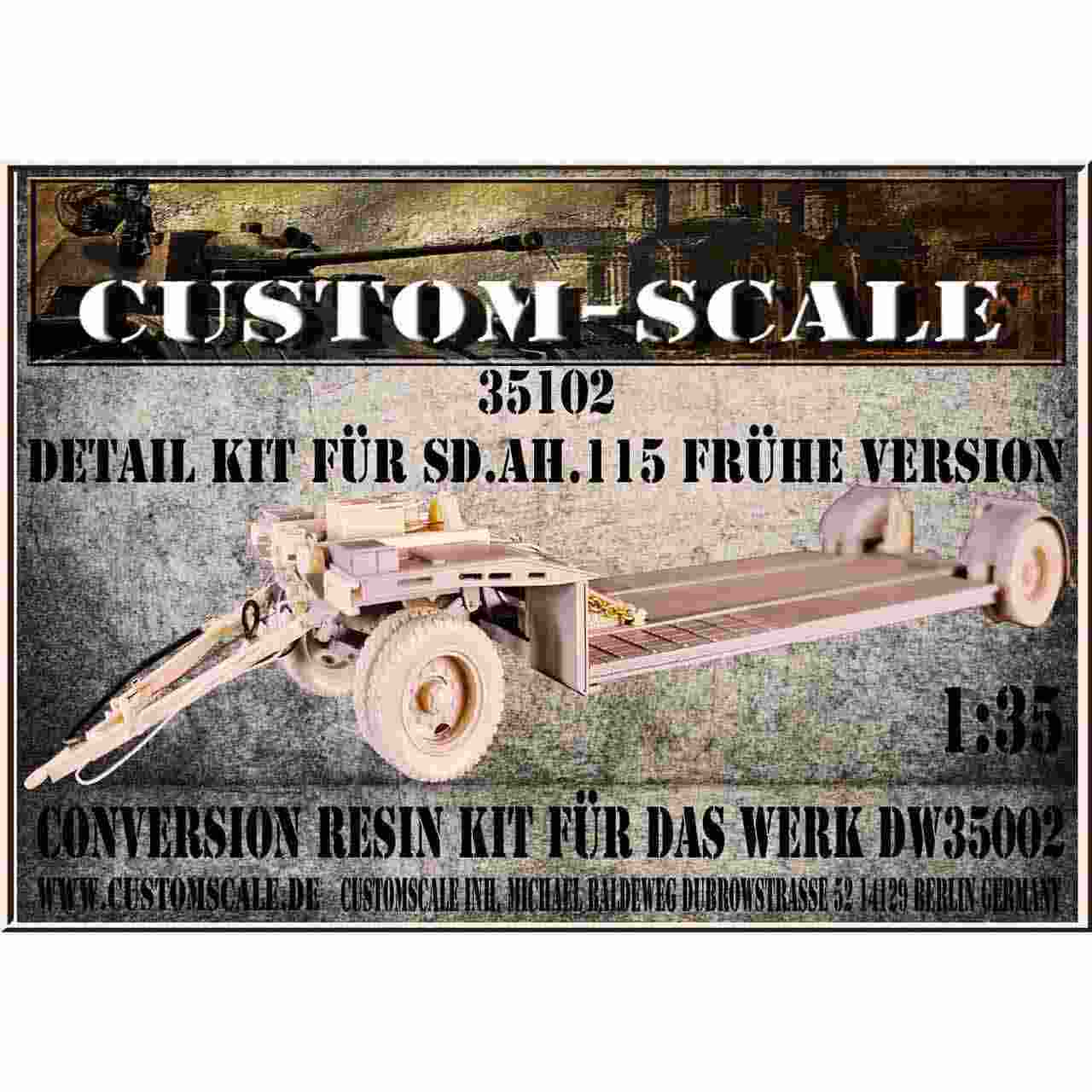 35102 1/35 ドイツ Sd.Ah.115 ディティールアップセット|第二次大戦のAFVモデル|AFV