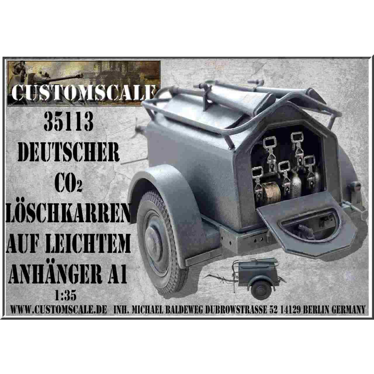 35113 1/35 ドイツ CO2 消防軽トレーラー A1|第二次大戦のAFVモデル|AFV
