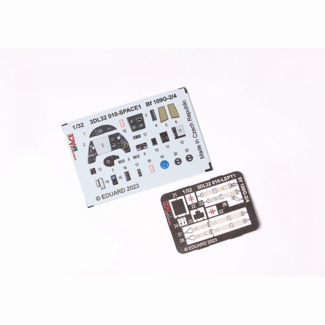 3DL32010 1/32 Bf109G-2/4 �����ڡ���������3D�ǥ�����w/���å��󥰥ѡ��ĥ��å� (��٥���)