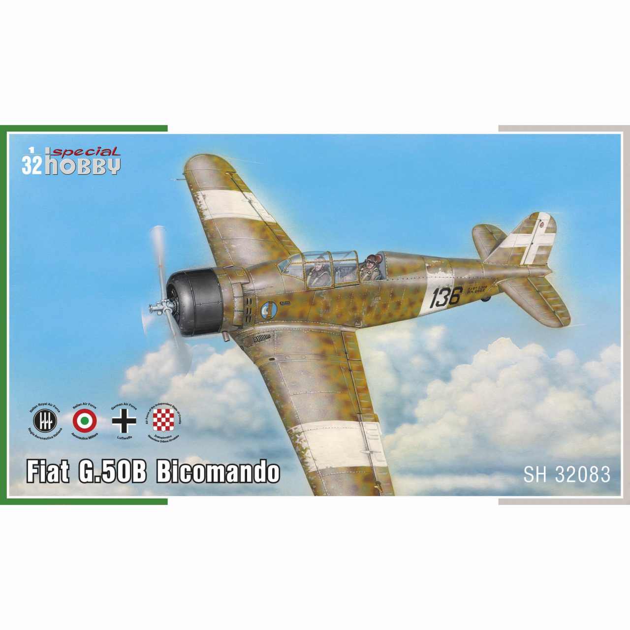 32083 1/32 フィアット G.50B ビコマンド 複座練習機|第二次大戦の飛行機モデル|飛行機
