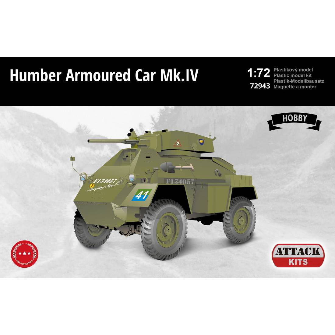 72943 1/72 ハンバー装甲車 Mk.IV|第二次大戦のAFVモデル|AFV