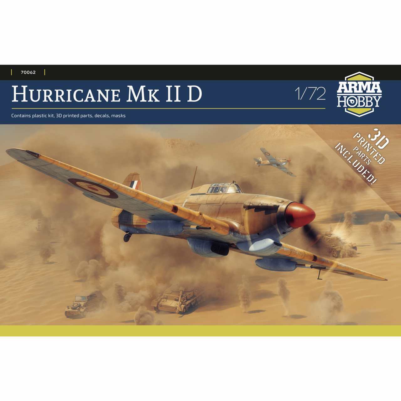 70062 1/72 ホーカー ハリケーン Mk.IId リミテッドエディション|第二次大戦の飛行機モデル|飛行機