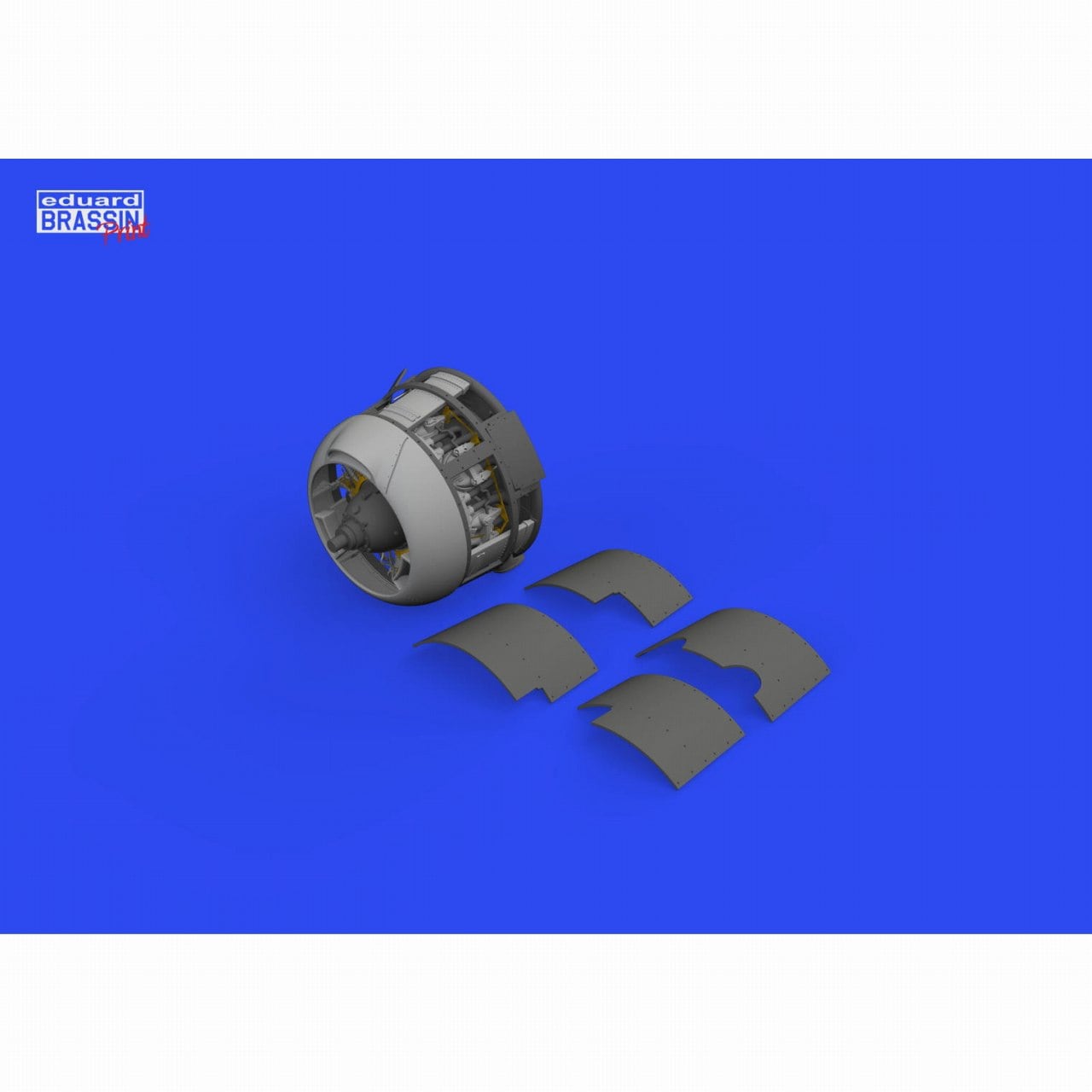 ブラッシン648792 1/48 F4F-3 ワイルドキャット エンジン (初期) (エデュアルド用)|飛行機用パーツ|飛行機