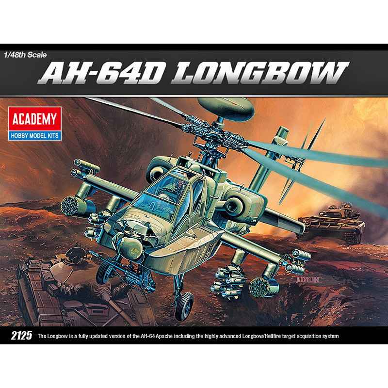 【再入荷】12268 1/48 AH-64D アパッチロングボウ　|ヘリコプター|飛行機