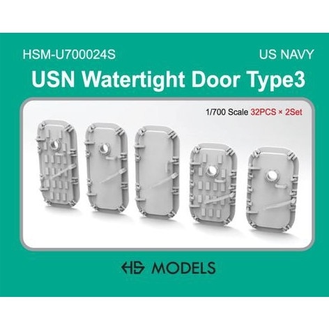 【再入荷】HSM-U700025S 1/700 米海軍 水密扉 タイプ3|艦船用パーツ|艦船