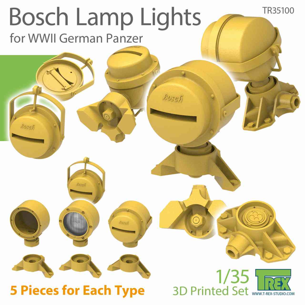 再入荷】TR35100 1/35 WWII ドイツ軍用車用ボッシュライトセット | T