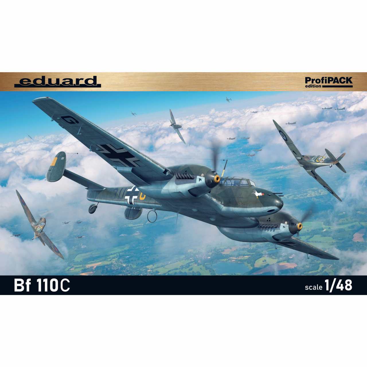 8209 1/48 メッサーシュミット Bｆ110C プロフィパック|第二次大戦の飛行機モデル|飛行機