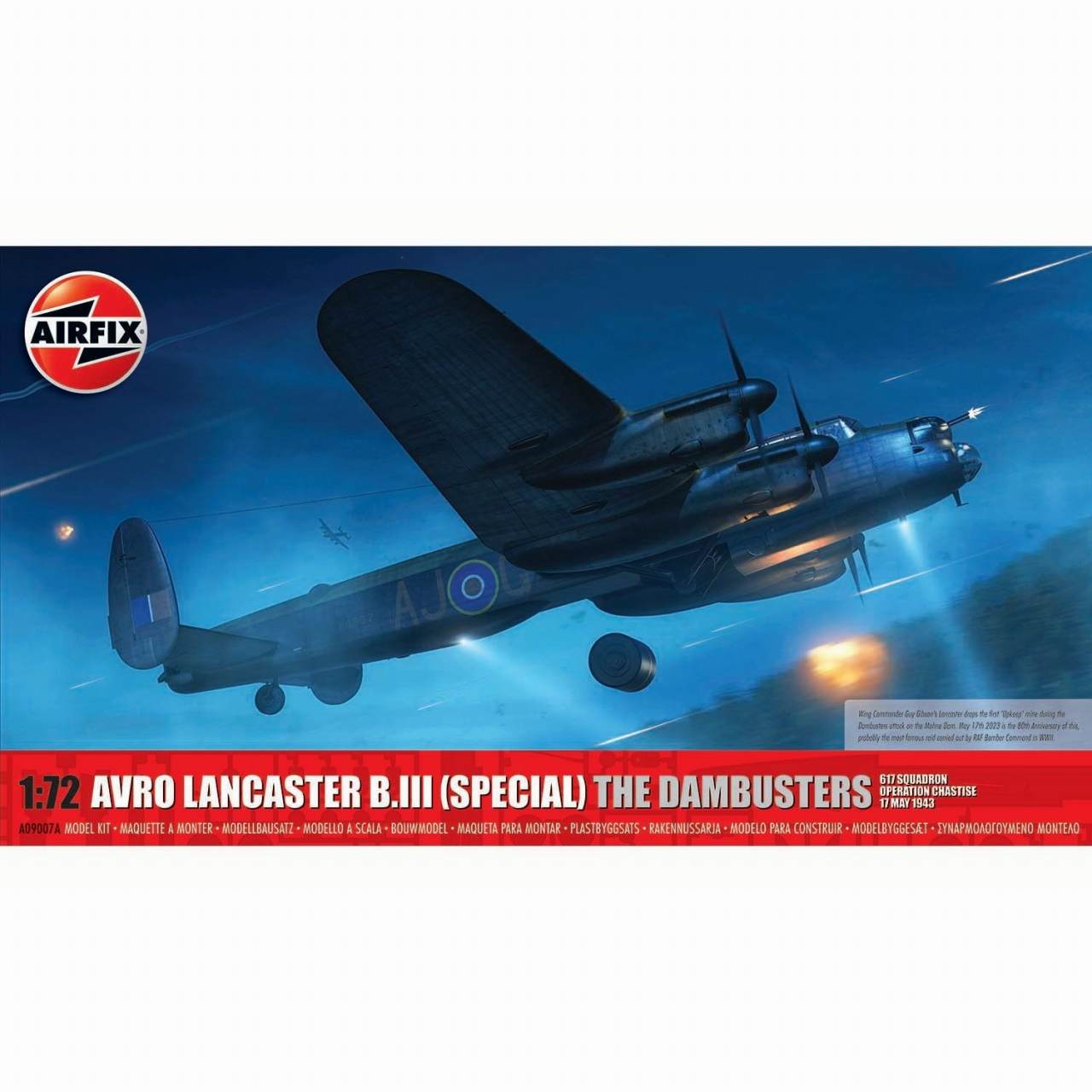 A09007A 1/72 アブロ ランカスター B.III(スペシャル) ダムバスターズ|第二次大戦の飛行機モデル|飛行機