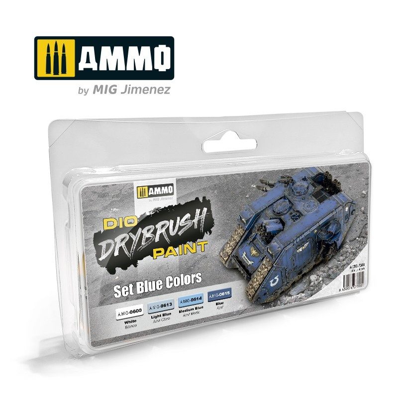 A.MIG-7303 ダイオ ドライブラシペイントセット：ブルーカラー|塗料|ツール＆マテリアル