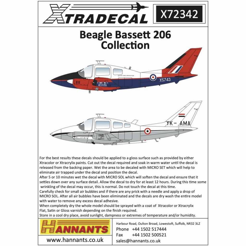 X72342 ビーグル B.206 バセット | エクストラデカール XTRADECAL