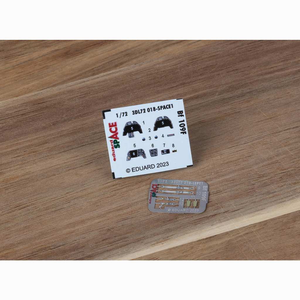 【再入荷】3DL72018 1/72 Bf109F 「スペース」内装3Dデカール w/エッチングパーツセット (エデュアルド用)|飛行機用デカール|飛行機