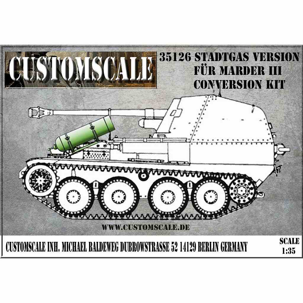 35126 1/35 ドイツ マーダーIII用 液化ガス燃料車コンバージョンセット|第二次大戦のAFVモデル|AFV