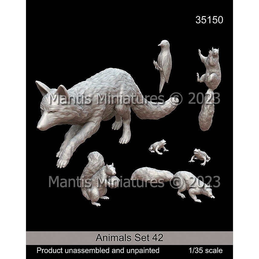 35150 1/35 動物セット42 森の小動物|動物フィギュア|フィギュア