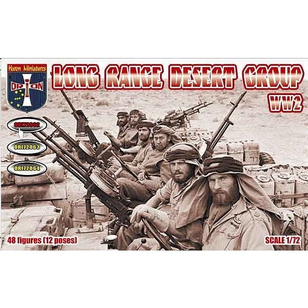 【中古】「非常に良い」プラッツ 1/72 第二次世界大戦 イギリス軍 L.R.D.G. 長距離砂漠挺身隊 偵察車 w/ルイス軽機銃 プラモデル DR7439 ORI72062 WWII イギリス 長距離砂漠挺身隊(48体・12ポーズ) | オリオン