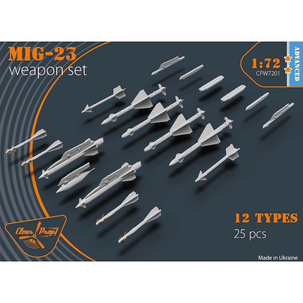 CPW7201 1/72 ミグ MiG-23 フロッガー 武装パーツセット|大戦後の飛行機モデル|飛行機