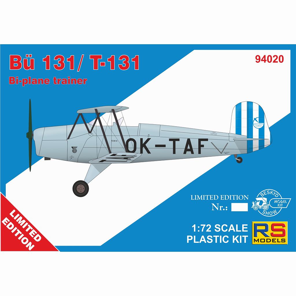 94020 ビュッカー Bu131/T-131|第二次大戦の飛行機モデル|飛行機