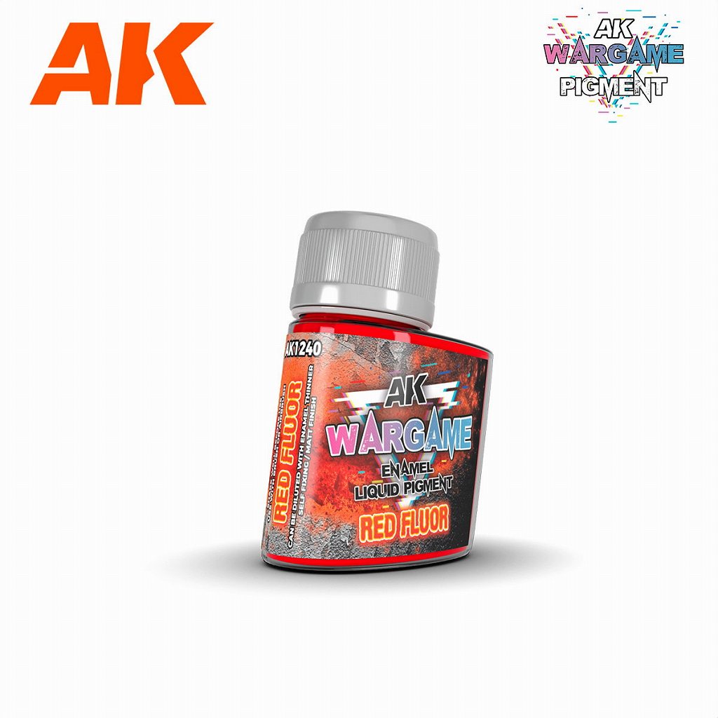 【再入荷】AK01240 リキッドピグメント 蛍光レッド|塗料|ツール＆マテリアル